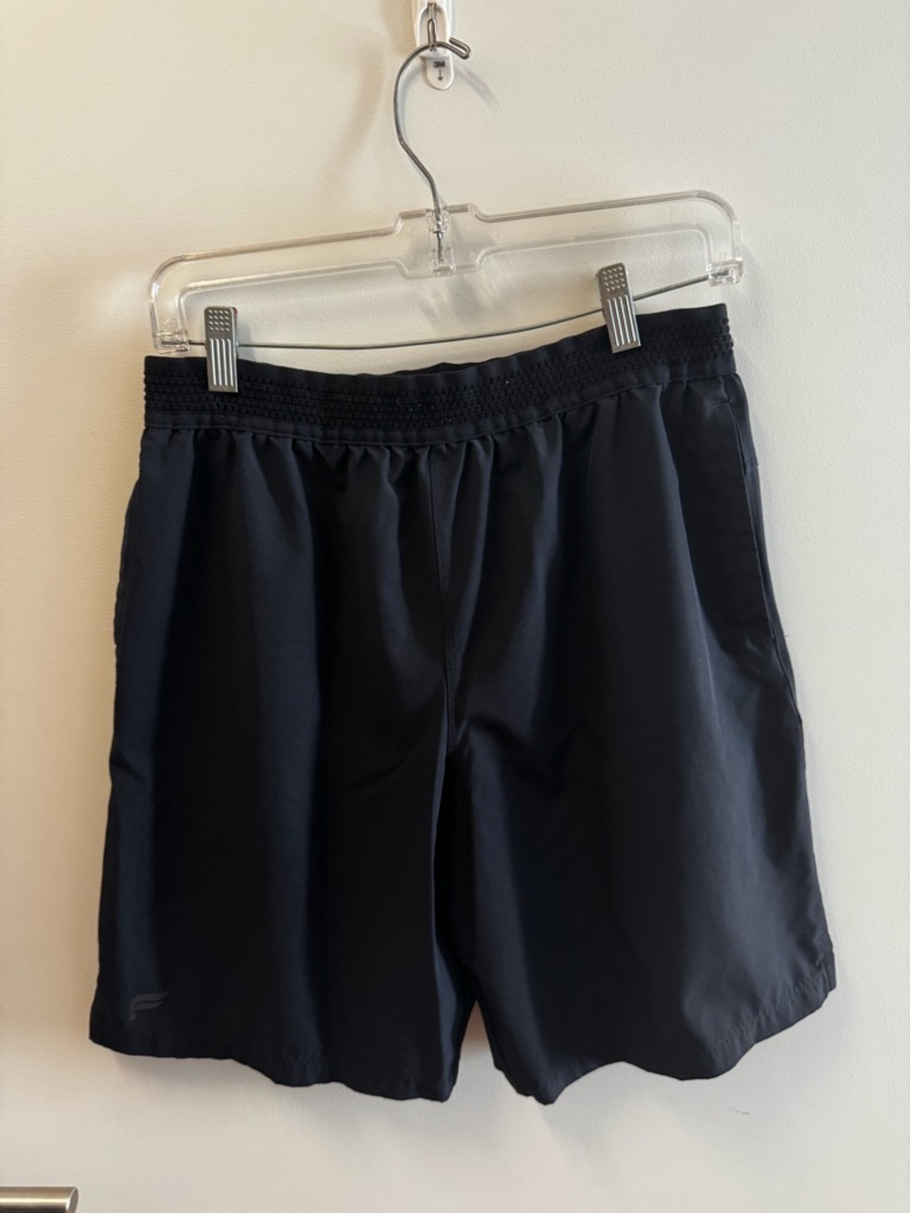 Fabletics Men's Black Athletic Shorts with Elastic Waist